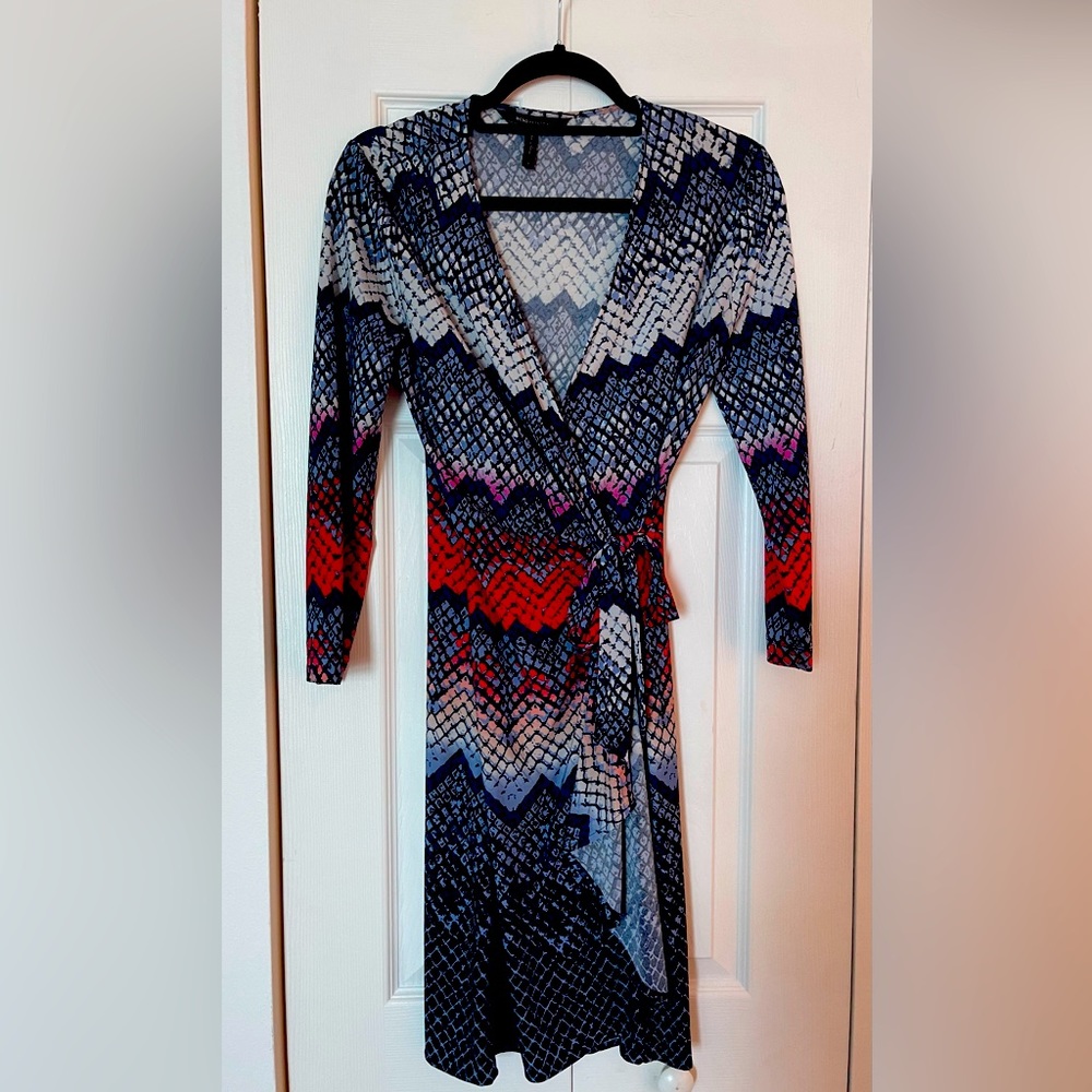 Wrap dress great for work or casual event.